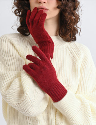 Картинка Рукавички бордові