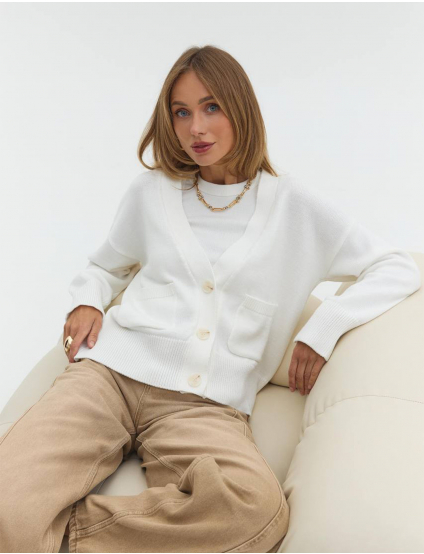 Картинка Кардиган білий