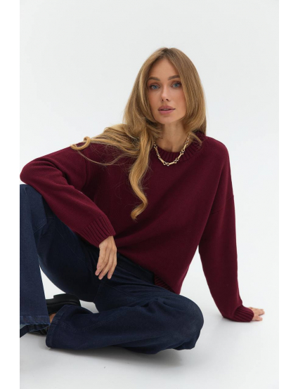 Картинка Светр бордовий