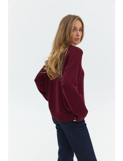 Картинка Светр бордовий
