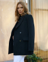 Картинка Пальто чорне коротке двобортне