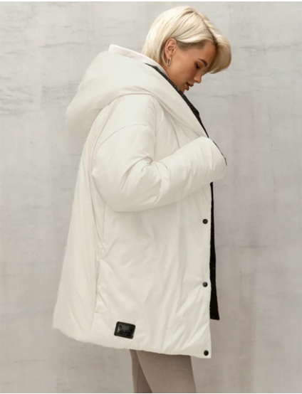 Картинка Куртка двостороння чорна + біла