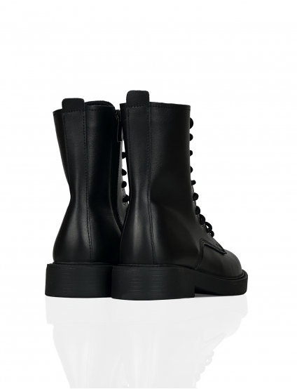 Картинка Черевики осінні чорні з натуральної шкіри