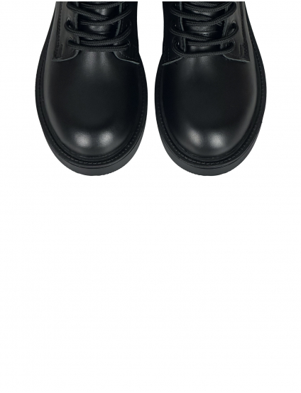 Картинка Черевики осінні чорні з натуральної шкіри