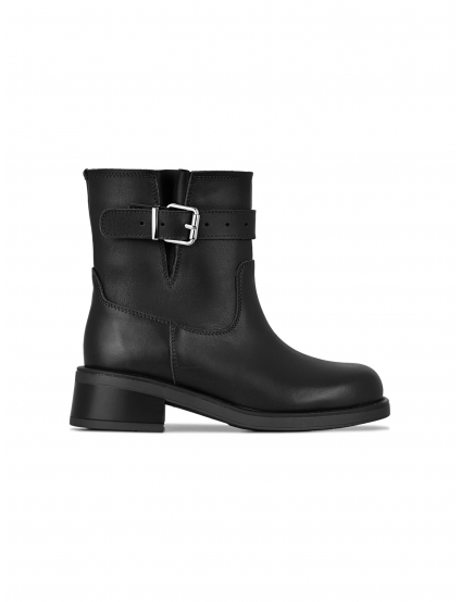 Картинка Черевики осінні чорні з натуральної шкіри