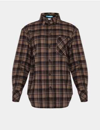 Картинка Сорочка в клітинку з накладною кишенею