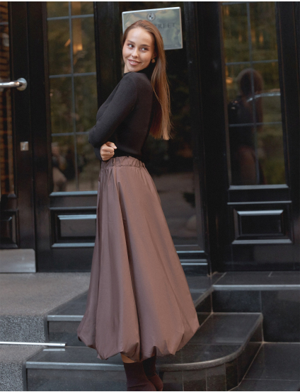 Картинка Спідниця коричнева