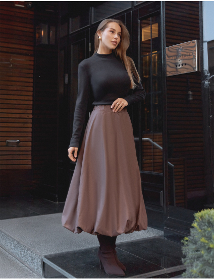 Картинка Спідниця коричнева