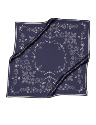 Картинка  Шовкова хустина «Мереживо» Navy