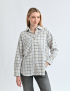 Картинка Сорочка у клітинку прямого крою