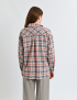 Картинка Картата сорочка oversize у відтінках сірого й теракотового