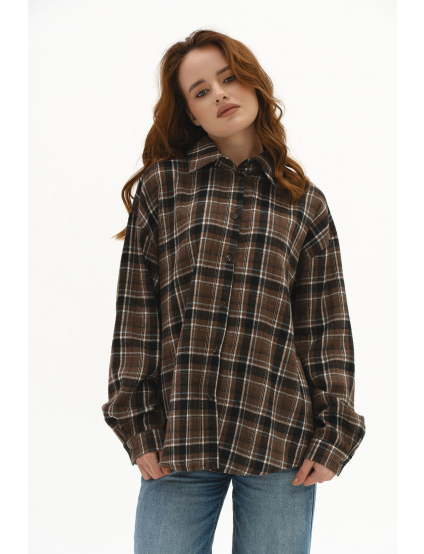 Картинка Сорочка темно-коричнева