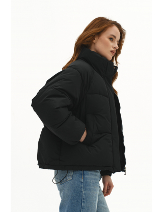 Картинка Пуховик короткий чорний