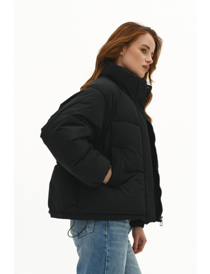 Картинка Пуховик короткий чорний
