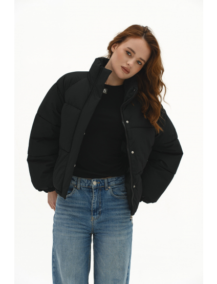 Картинка Пуховик короткий чорний