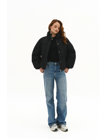 Картинка Пуховик короткий чорний