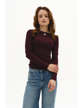 Картинка ЛОнгслів бордовий