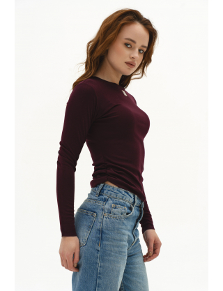 Картинка ЛОнгслів бордовий