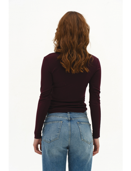 Картинка ЛОнгслів бордовий