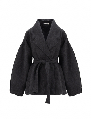 Картинка Пальто коротке сіре