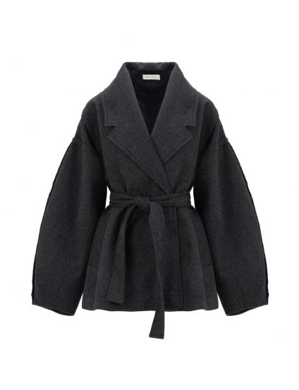 Картинка Пальто коротке сіре