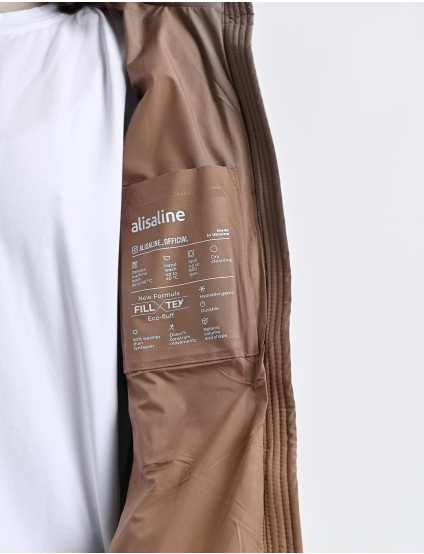 Картинка Пуховик світло-коричневий