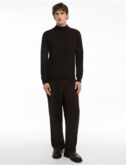 Картинка Чоловічий темно-коричневий кашеміровий гольф