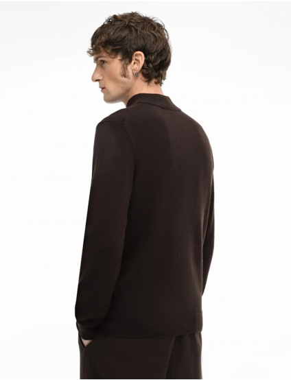 Картинка Чоловічий темно-коричневий кашеміровий гольф