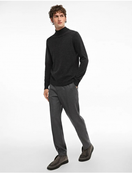 Картинка Чоловічий темно-сірий кашеміровий гольф