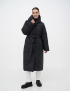 Картинка Чорна довга куртка з цупкої плащівки