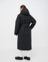 Картинка Чорна довга куртка з цупкої плащівки