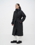 Картинка Чорна довга куртка з цупкої плащівки