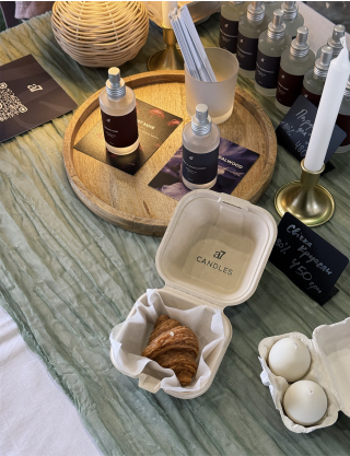 Аромасвічка Теплий Круасан з ароматом запашної випічки Картинка Аромасвічка Теплий Круасан з ароматом запашної випічки