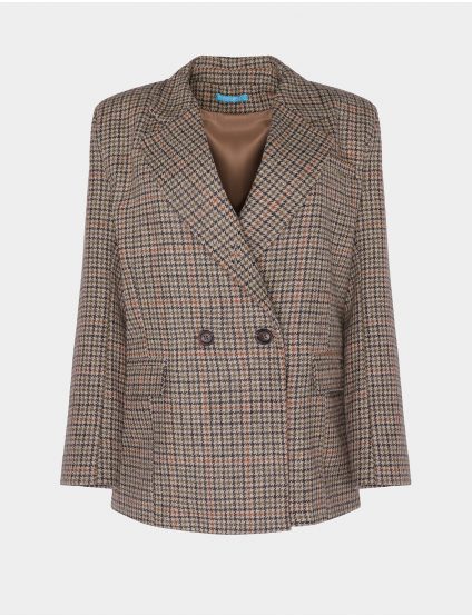 Картинка Бежевий двобортний жакет з вовни