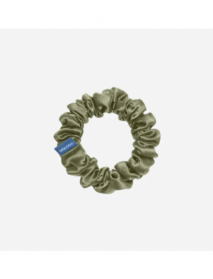 Картинка Шовкова резинка для волосся світло-зелена