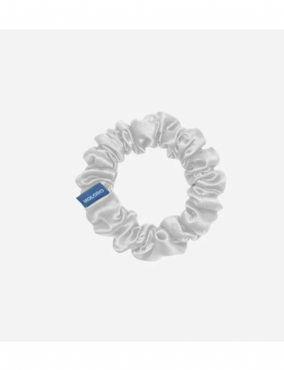 Картинка Шовкова резинка для волосся біла