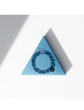 Картинка Шовоква резинка для волосся блакитна