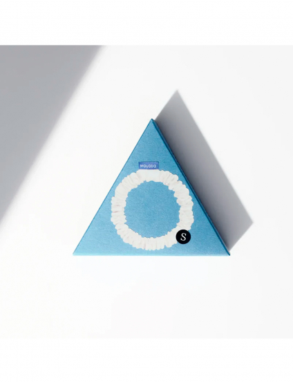 Картинка Шовоква резинка для волосся біла