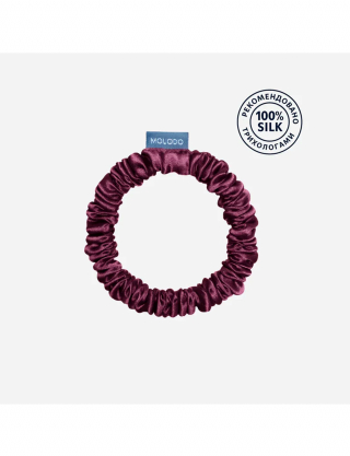 Картинка Шовоква резинка для волосся бузкова