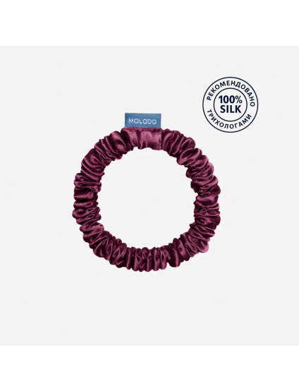 Картинка Шовоква резинка для волосся бузкова