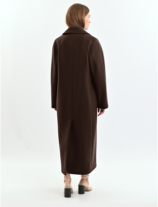 Картинка Пальто темно-коричневе