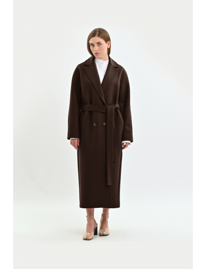 Картинка Пальто темно-коричневе