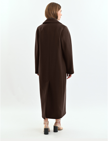 Картинка Пальто темно-коричневе