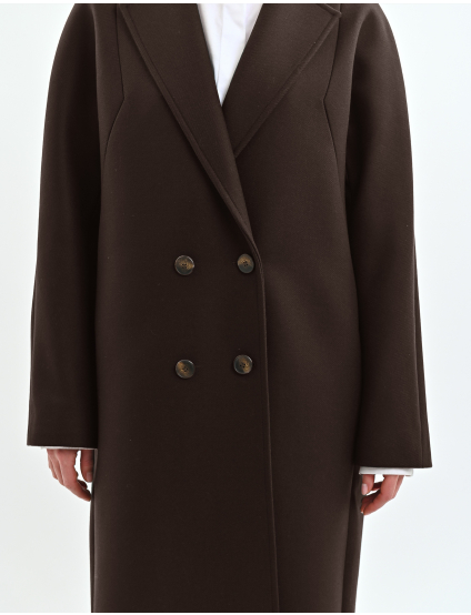 Картинка Пальто темно-коричневе