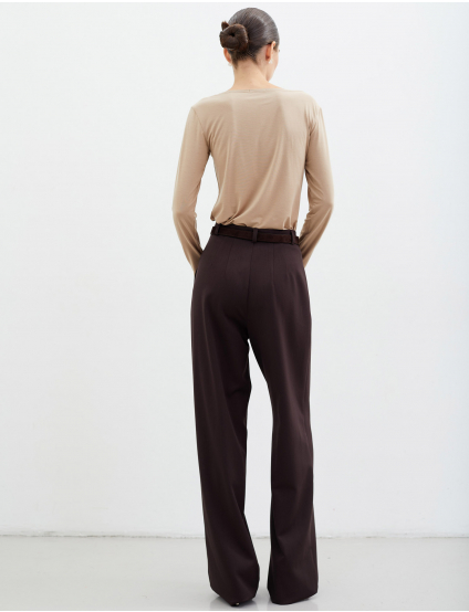 Картинка Брюки темно-коричневі