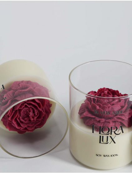 Картинка Свічка Flora Lux, з ароматом букету троянд