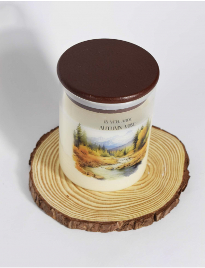 Картинка Свічка "AUTMN WIBE" з ароматом - ліси Аспену