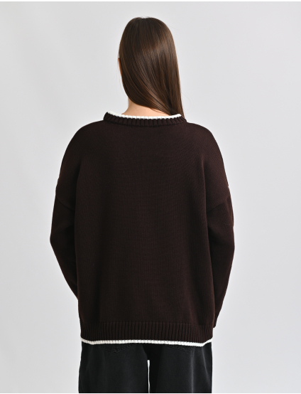 Картинка Светр коричневий