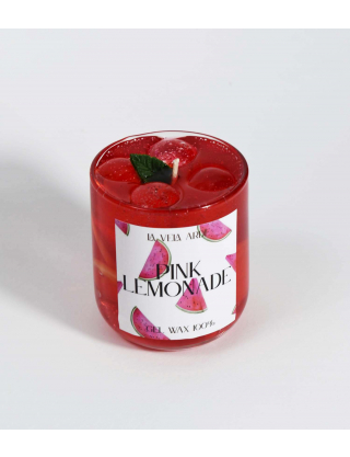 Картинка Свічка "PINK LEMONADE" з ароматом - лимонад з кавуна.