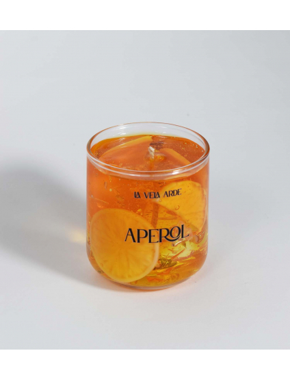 Картинка Свічка "APEROL" з ароматом справжнього коктейлю